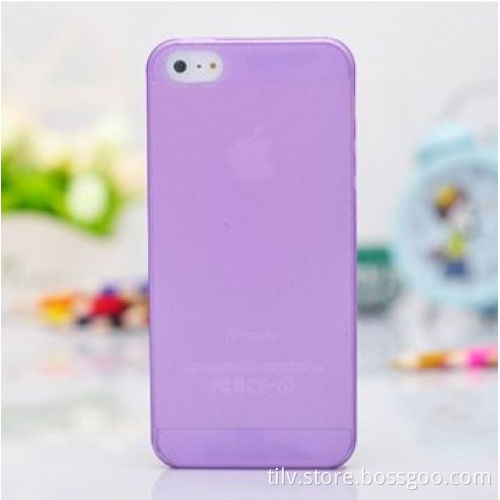 Clear Matte Plastic Ultra-thin Case for iPhone 5, 0.3mm